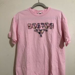 BOSTON vintage font t shirt